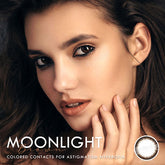 Best Korean Colored Contact Lenses - Moonlight Brown Colored Contacts (1 Pair) /  A clear black circle line and brown 2-tone color contact lenses will give a natural and beautiful enlargement effect to dark brown eyes and a unique effect to bright eyes. and the black limbal ring and graphic diameter of 13.4 mm will enlarge your pupils a little more and make them more attractive.  / Prescription and non-prescription available, Cheapest Colored Contact Lenses. Buy Colored Contact Lenses Online - EyeMellow